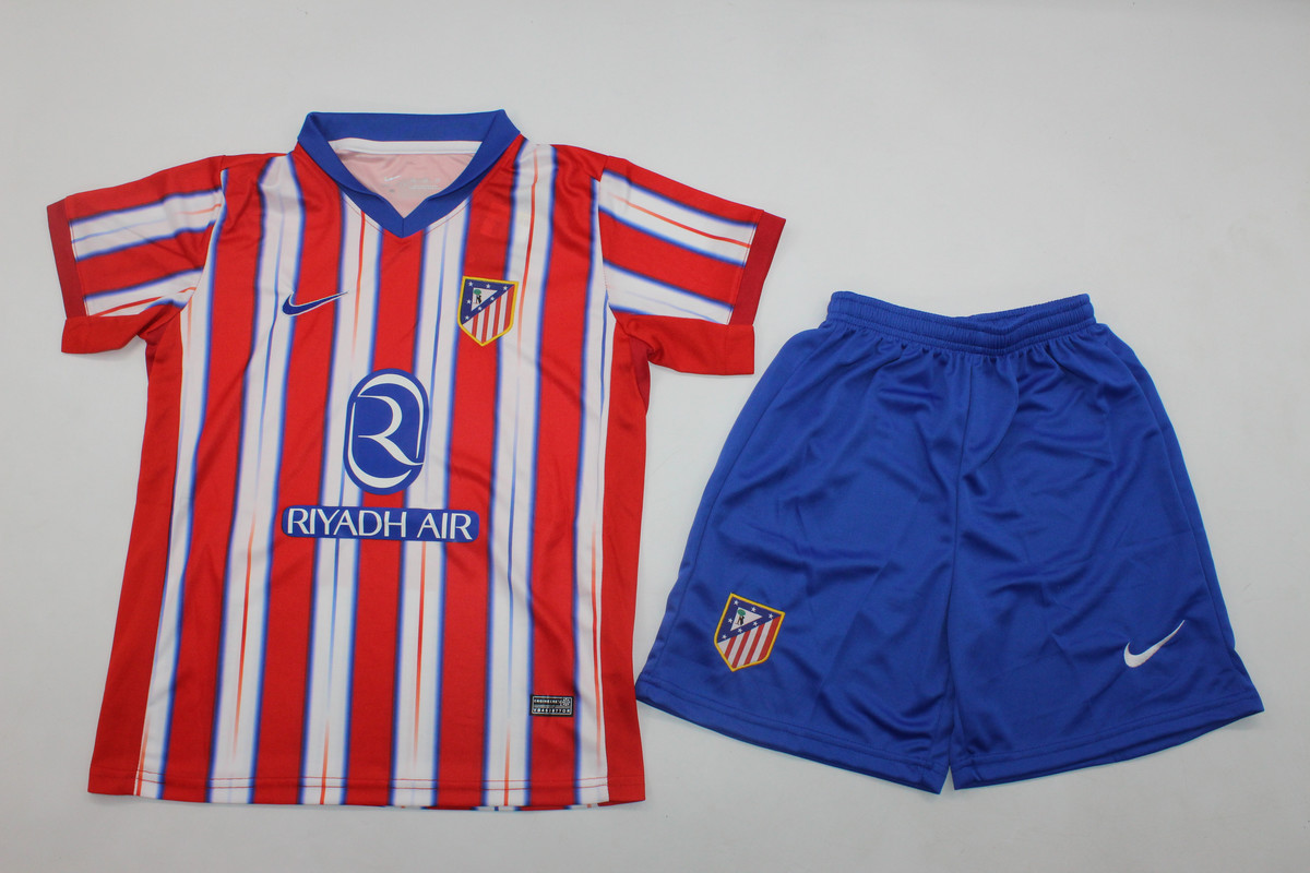 Kids-Atletico Madrid 24/25 Home Leaked Soccer Jersey